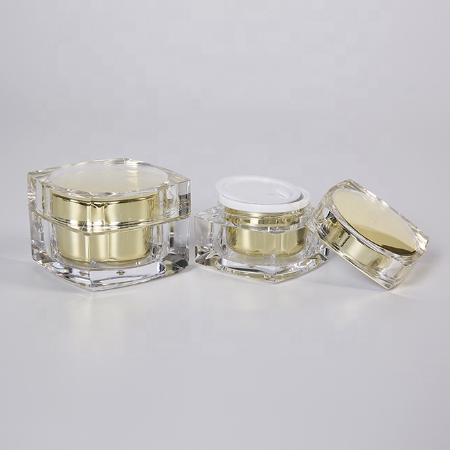 Cheap price plastic square empty luxury cream 30g cosmetic jar sample jar