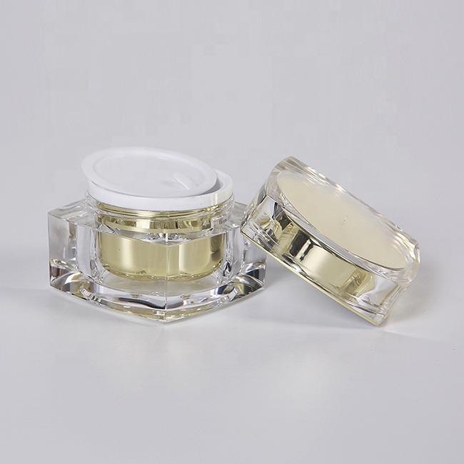 Cheap price plastic square empty luxury cream 30g cosmetic jar sample jar