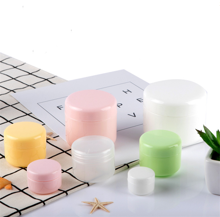 Cheap recycled green 10g 50g pp plastic cream jar packaging for eye cream jar cosmetic