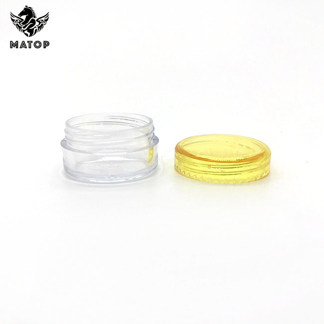 Cheap round 5g PS plastic empty cosmetic cream jars
