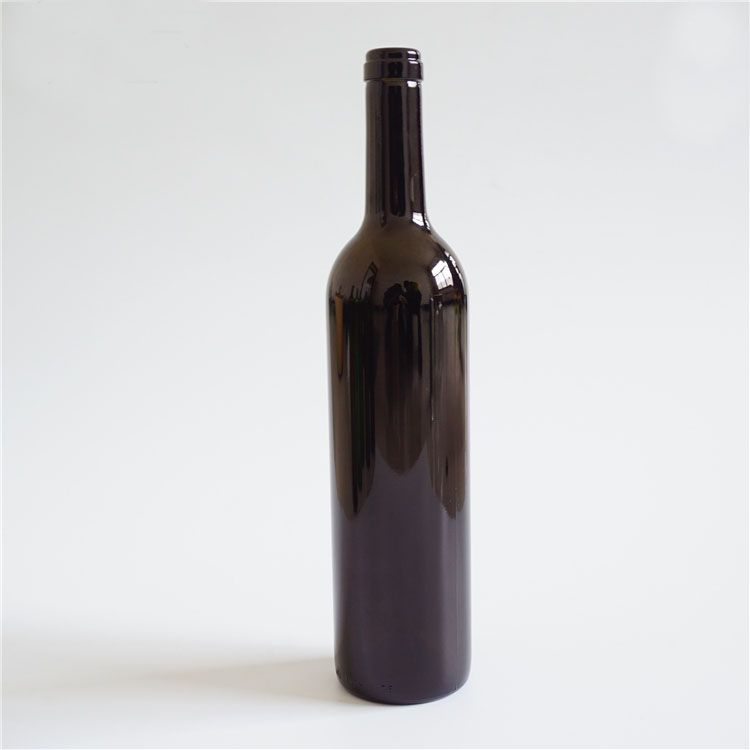 Cheap soda lime customized frosting empty 750 ml wine glass bottle brandy vodka bottle