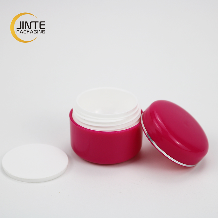 Cheaper cosmetic packaging 5ml 15ml 30ml 50ml 100ml 150ml 250ml red double wall PP jar