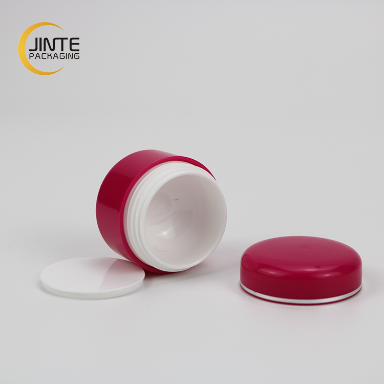 Cheaper cosmetic packaging 5ml 15ml 30ml 50ml 100ml 150ml 250ml red double wall PP jar