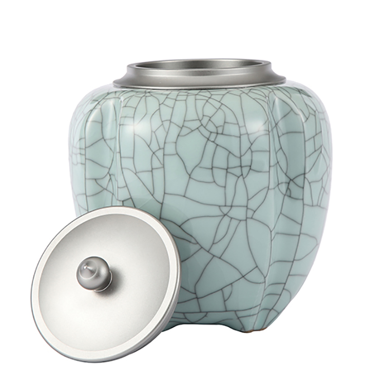 Cheapest big size wholesale ceramic ginger jar for cookie,coffee and tea sugar fat person ceramic storage jar