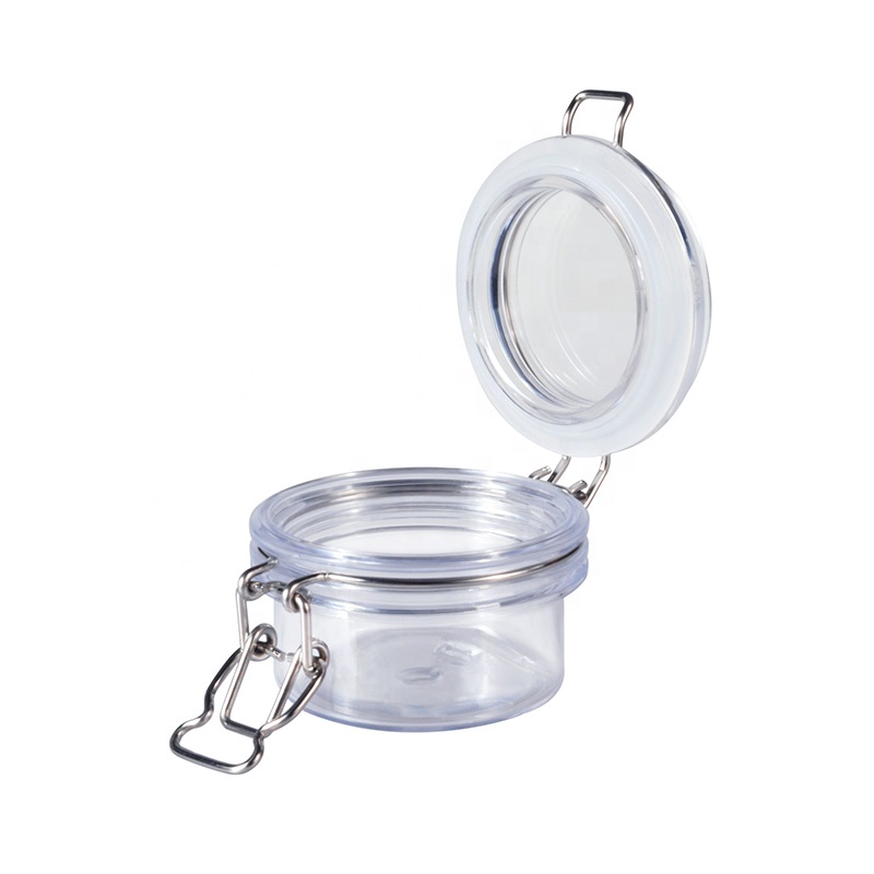 Chengjin 40ml 60ml 80ml 100ml 200ml 350ml 450ml 800ml 1500ml round shape Clip Top Airtight Seal Food Storage Honey Glass Jar