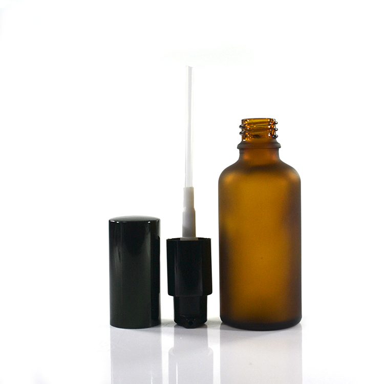 Chengjin hot sale 5ml 10ml 15ml 20ml 30ml 50ml 100ml frosted glass perfume dropper bottle with spray cap