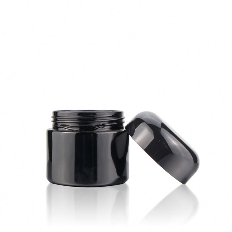 Child Proof Cap Weed Glass Container 1oz 2oz 4oz Hemp Bottle Resistant Lid Jar