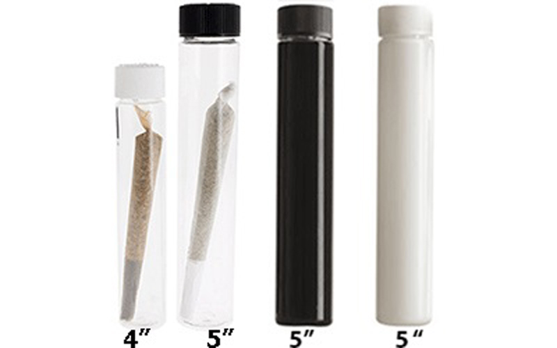 Child Resistant Cap Cone Clear Joint Glass Pre-Roll tube Vial