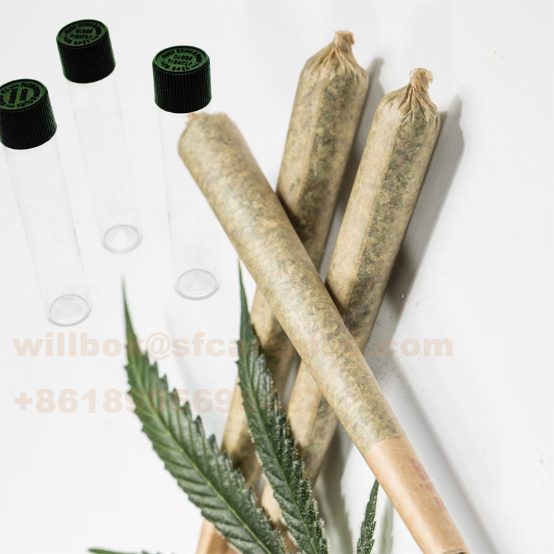 Child Resistant Cap Pre Roll Blunt Joint Glass Doob Tubes