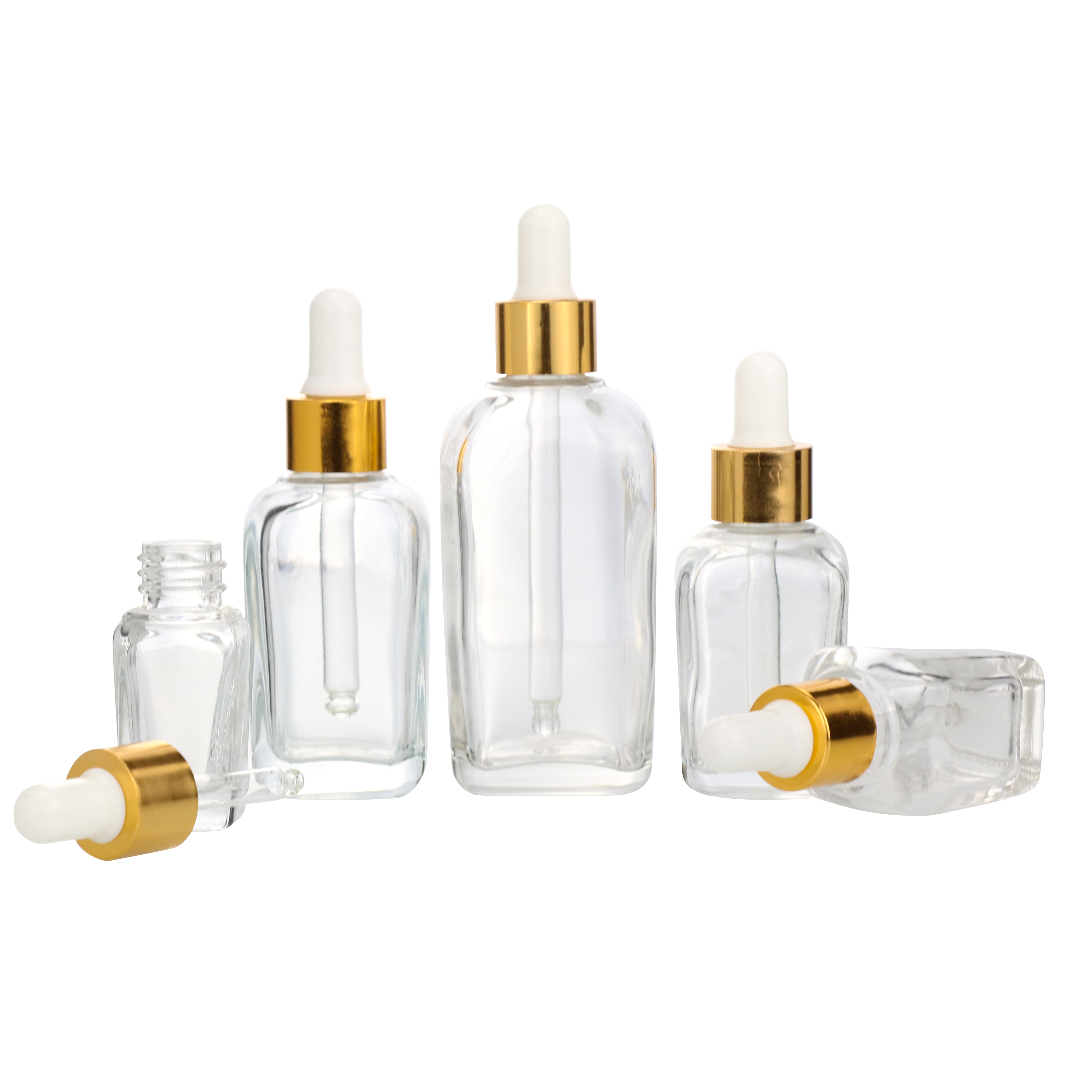 Child Resistant cap 1oz white square frosted glass dropper bottle 30ml matte e liquid bottle with pipette