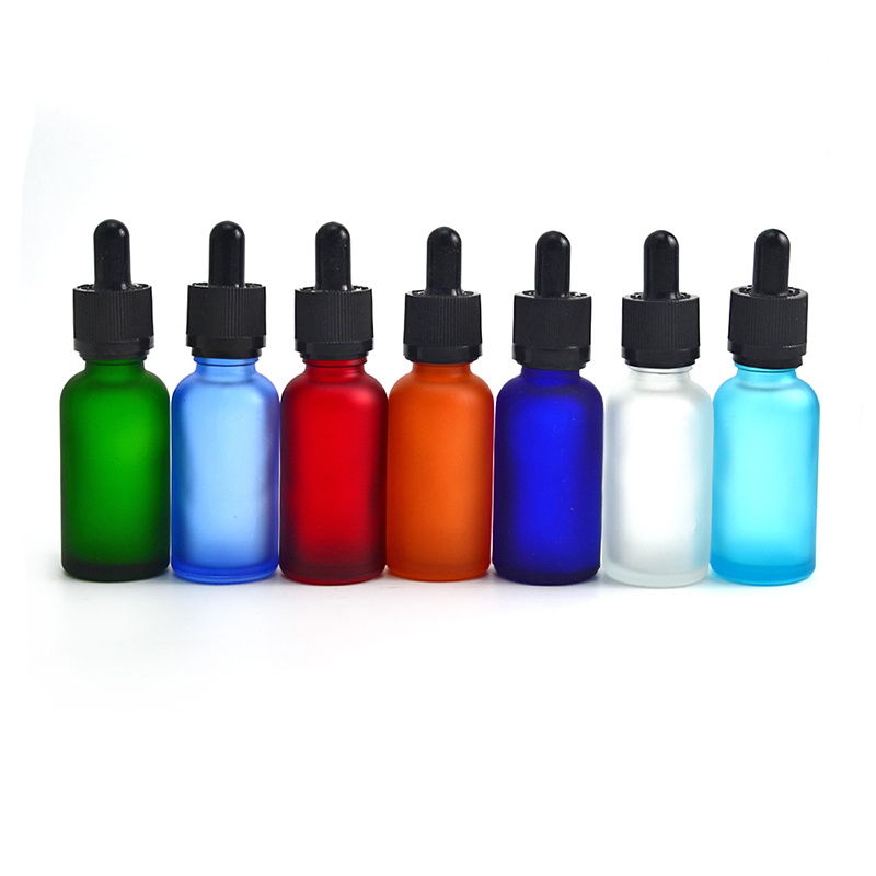 Child proof 5ml 10ml 15ml 20ml 30ml 50ml 100ml clear amber blue green glass dropper bottle for essential oil