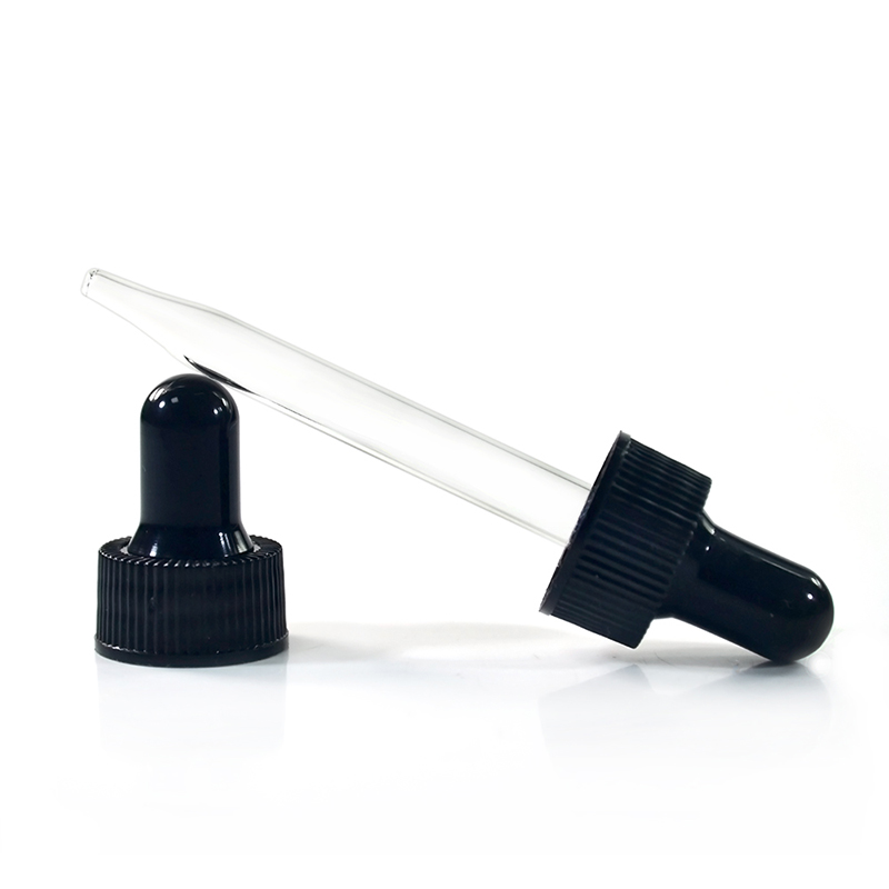 Child proof 5ml 10ml 15ml 20ml 30ml 50ml 100ml clear amber blue green glass dropper bottle for essential oil
