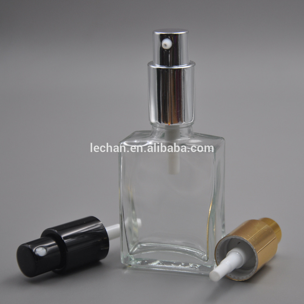 Childproof Cap 30ml Rectangle Essential Oil Glass Bottles for Eliquids