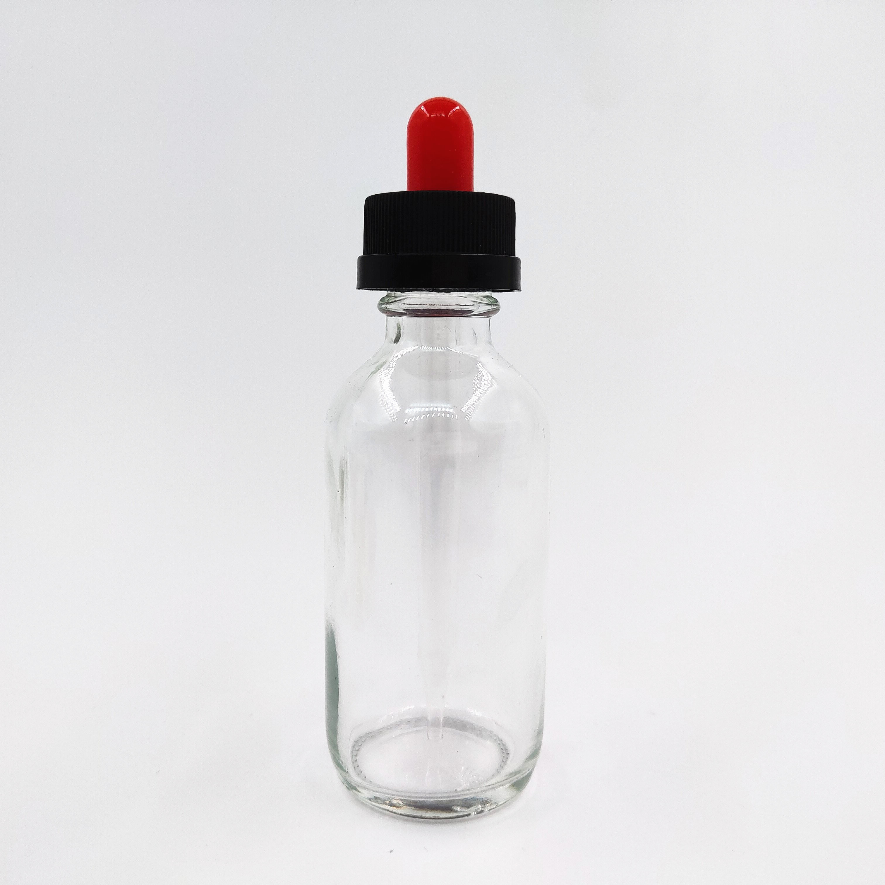 Childproof Dropper Sealing Type clear green Boston Round Glass Bottles 30 ML/ 60ML / 2 OZ / 1 OZ Aromatherapy Bottles