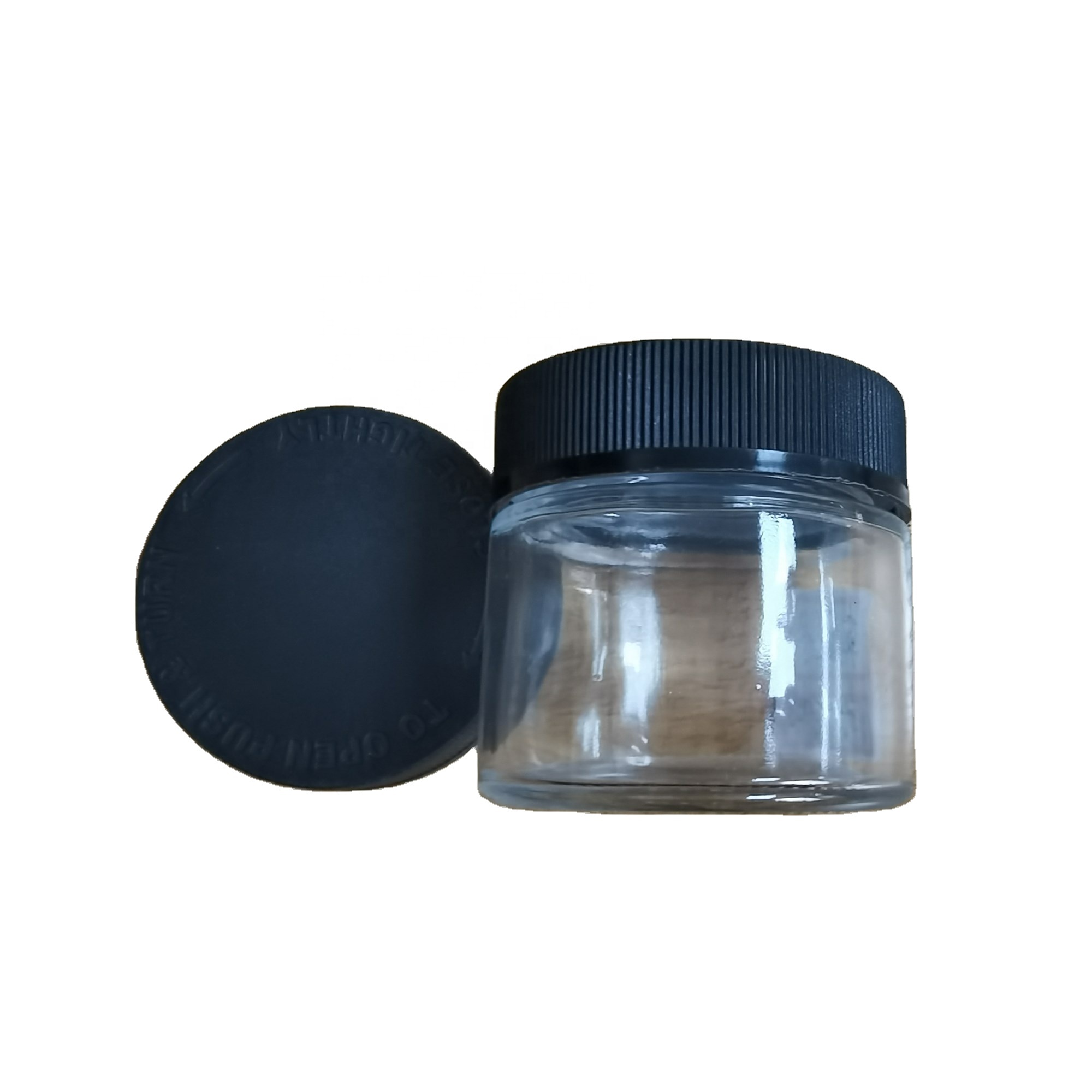 Childproof Glass Jar 90ml 3oz Glass Jar With Child Proof Lid Child Resistant Glass Jar