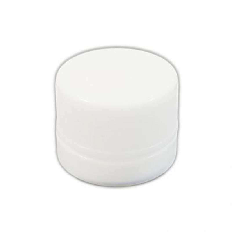 Childproof Lid White Ceramic Screw Top Glass Jar
