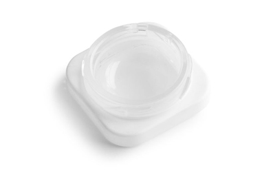 Childproof Lid White Ceramic Screw Top Glass Jar
