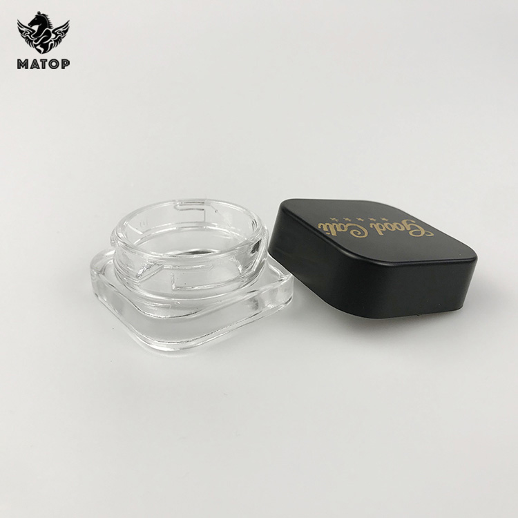 Childproof glass jars CBD bottle concentrate child resistant glass jar