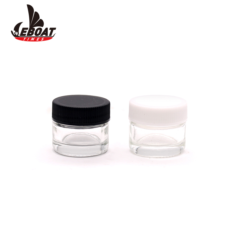 Childproof lid 5ml 7ml 9ml 30ml 60ml cosmetic cream jar frosted clear glass jar