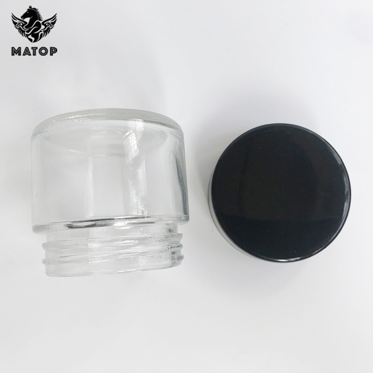 Children Resistant 2oz 4oz glass cosmetic jars