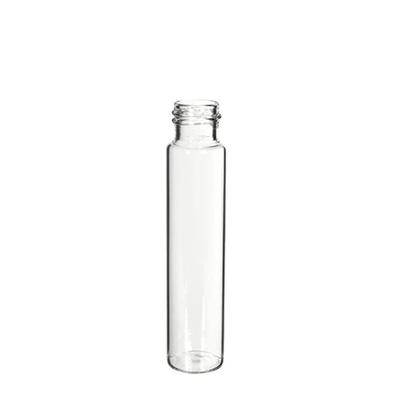 Children Resistant Quartz Test Tube Glass Pre Roll Tube With Black/White Lids