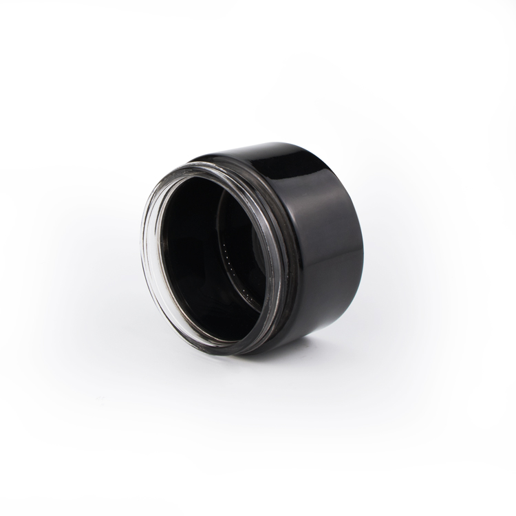 China 5g 10g 15g 20g 25g 30g 50g empty round face gel containers lotion cream cosmetic glass jars with black lid