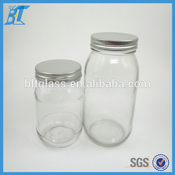 China 750 ml disposable glass mason jars carrier bubble tea mason jar