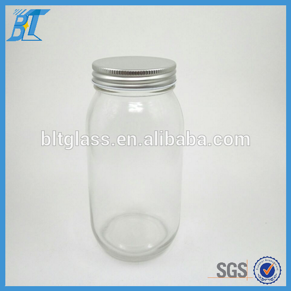 China 750 ml disposable glass mason jars carrier bubble tea mason jar