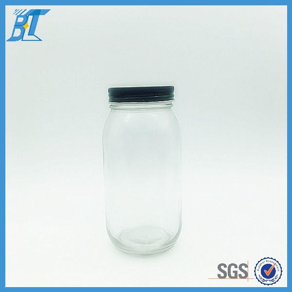 China 750 ml disposable glass mason jars carrier bubble tea mason jar
