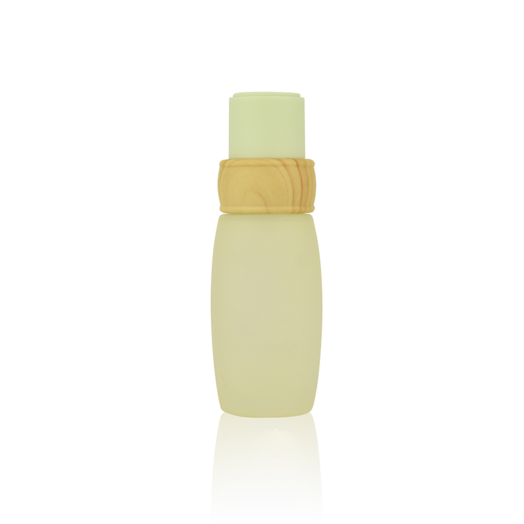 China BDPAK Manufacturer Wholesale Glass Cosmetic Cream Jar Glass Airless Bottle Glass Bamboo Lotion Pump Bottle