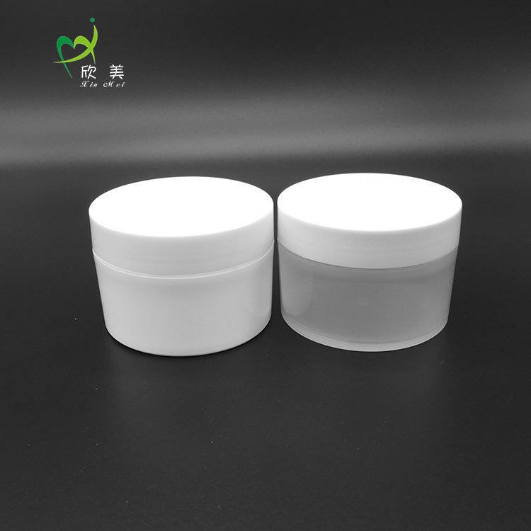 China Best Quality Cream container 300ml, Dusting powder jar,black jar cosmetic packaging