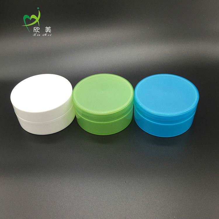 China Best Quality Cream container 300ml, Dusting powder jar,black jar cosmetic packaging