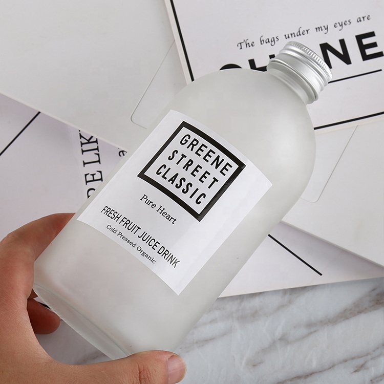 China Bottles Glass Food Grade 350ml Glass Bottle For Beverage With Printing