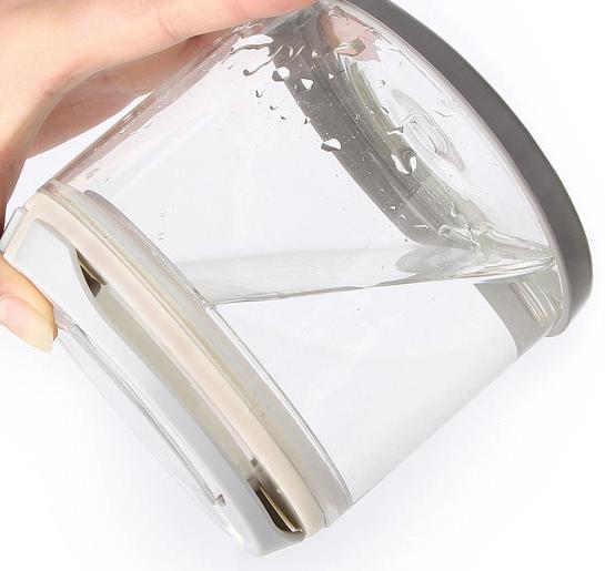 China Colored Silicone Seal Airtight Cover Heat-Resistant Glass Container for desserts