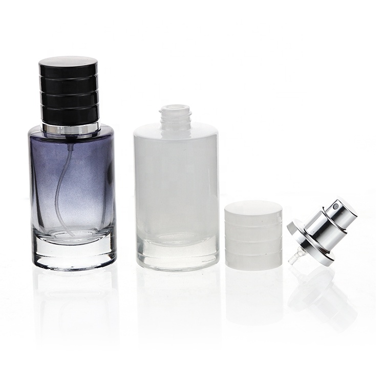 China Custom 30ml 50ml 100ml Spray Luxury Perfume Bottle Cylinder Shape Empty Perfume Bottles For Sale