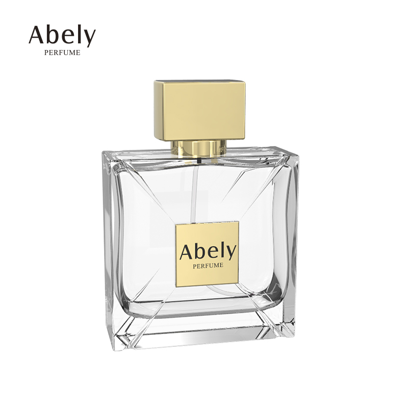China Custom Spray 50ml 100ml Luxury Perfume Bottle Square Shape Empty Perfume Bottles For Sale