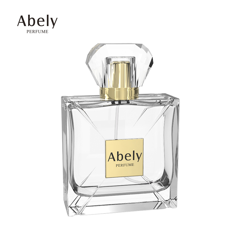 China Custom Spray 50ml 100ml Luxury Perfume Bottle Square Shape Empty Perfume Bottles For Sale
