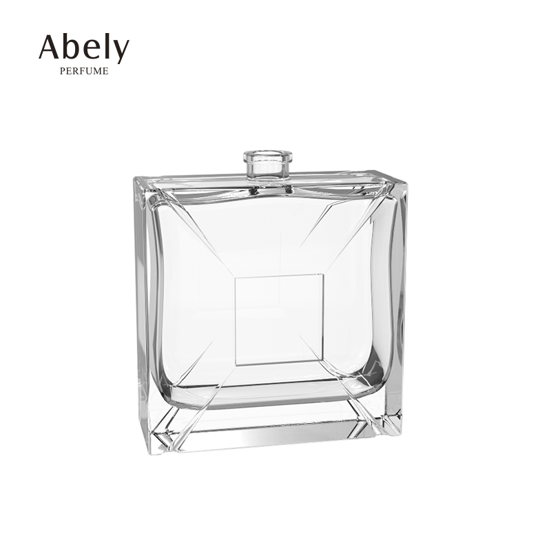 China Custom Spray 50ml 100ml Luxury Perfume Bottle Square Shape Empty Perfume Bottles For Sale