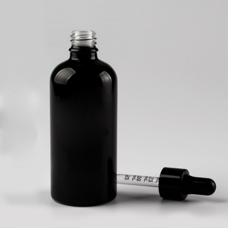 China Factory 1 Oz 2oz 4oz Clear Glass Pipette Graduated Dropper Bottles For Oil In Stock