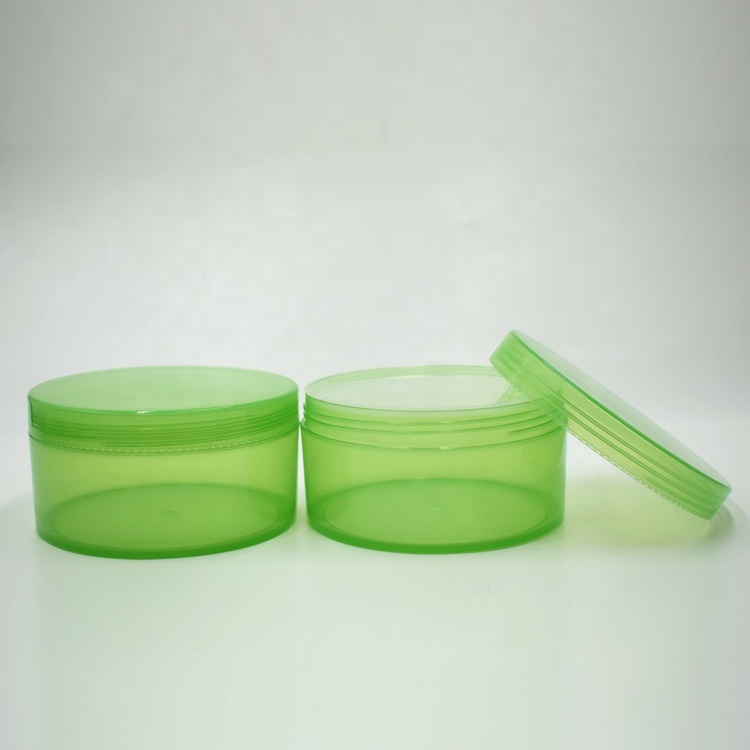 China Factory 250ml Green Aloe Vera Gel Jar for Skin Care Cream