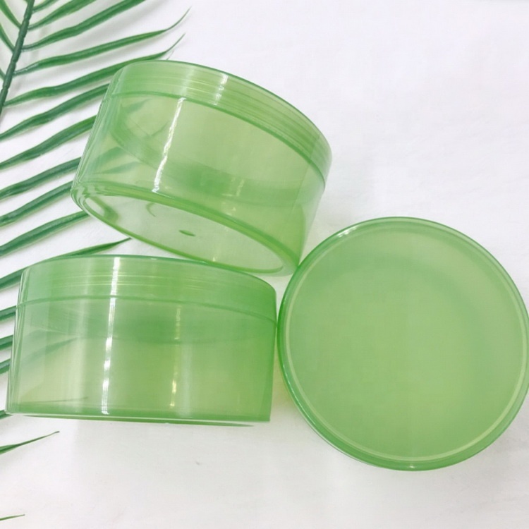 China Factory 250ml Green Aloe Vera Gel Jar for Skin Care Cream