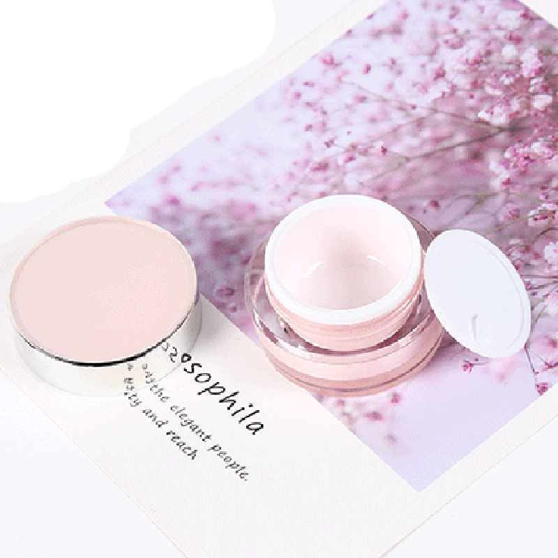 China Factory 2g 5g 15g 30g 50g 100g Pink Acrylic Cosmetic Jar for Cream
