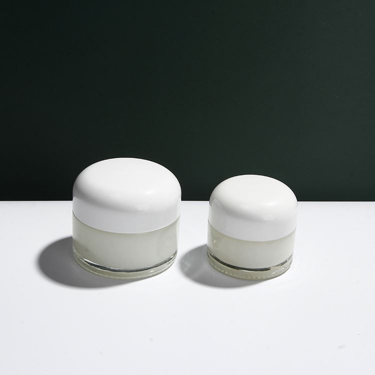 China Factory 5-100g Empty Cosmetics Used Glass Eye Cream Jar For Lip Scrub Glass Container