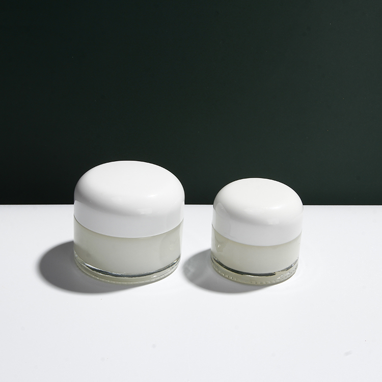 China Factory 5-100g Empty Cosmetics Used Glass Eye Cream Jar For Lip Scrub Glass Container