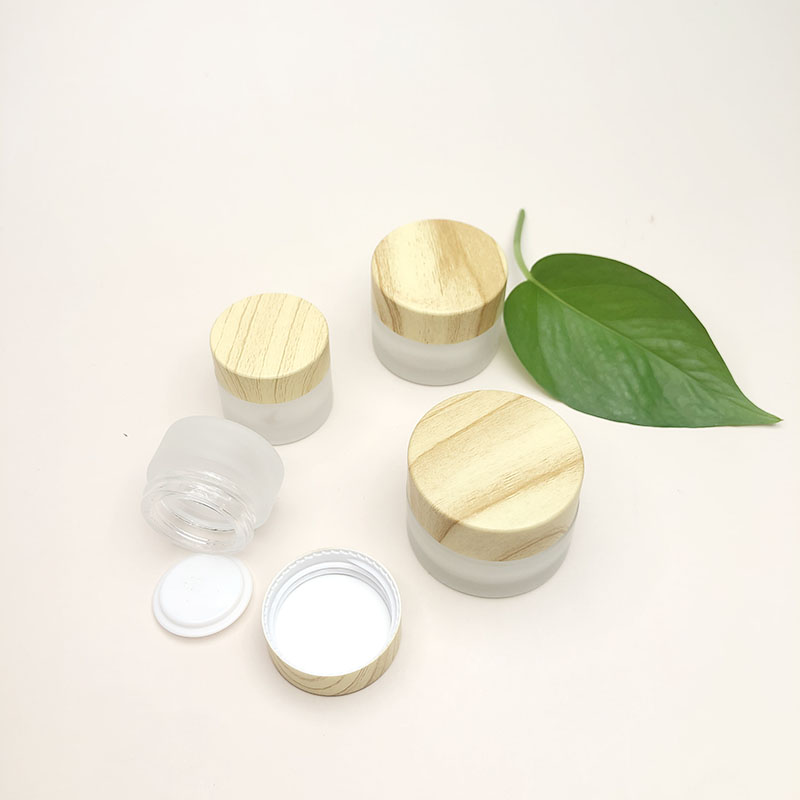 China Factory 5g 10g 15g 20g face cream jars with grain coating cap Wholesale 10g cream jars Acrylic cream jars 10g