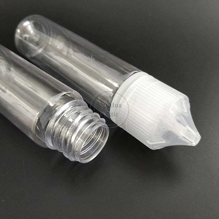 China Factory Manufacturer Cosmetic Essential Oil Eliquid Packaging Plastic Bottle 60ml Eye Serum Squeeze Dropper Bottle