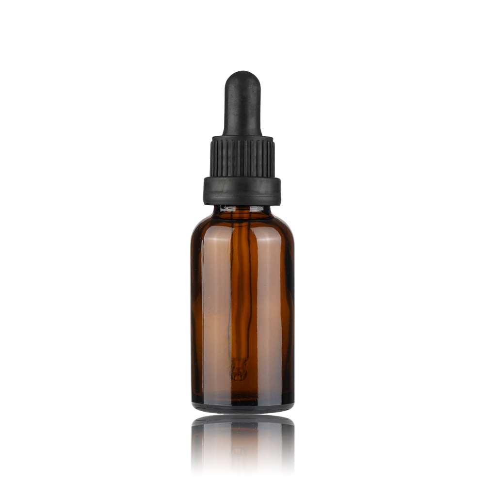 China Factory Supplier Warehouse In Stock Wholesale 50ml Empty Amber Boston Essential Oil Dropper Bottle