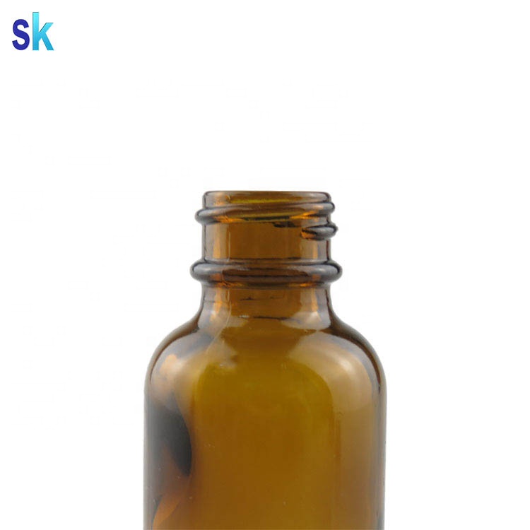 China Factory round 1oz e liquid boston 30ml glass dropper bottle