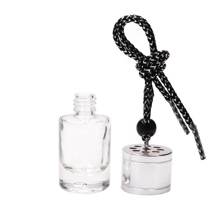 China Fragrance Hanging 10ml Glass Essential Oil Car Air Freshener Perfume Diffuser Bottle