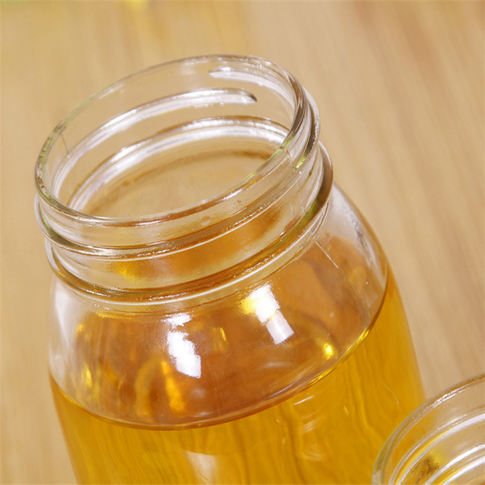 China Handmade clear big glass jar candy glass candy boxes with lid for home wedding usage